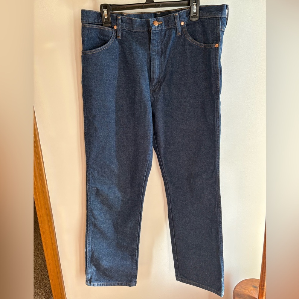 Vintage‎ Wrangler Jeans Mens 36x30 Blue Denim Workwear Western 1990s Y2K
